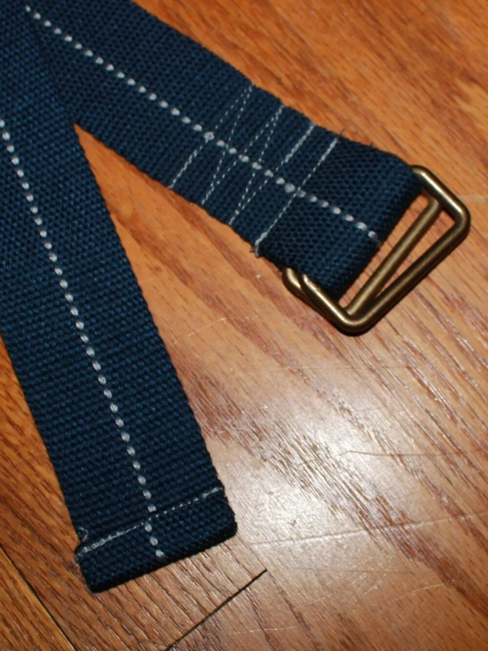 Unknown Brand Pinstripe Accent Fabric Belt